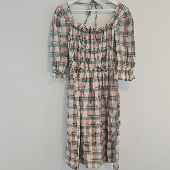 AND APRIL Plaid Ruffle Dress - Picture 2 of 13
